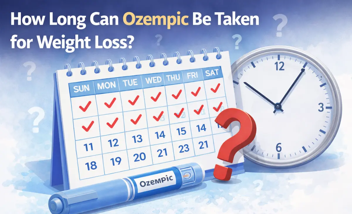 Doctor discussing Ozempic treatment duration for weight loss with patient